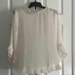 Cream blouse
